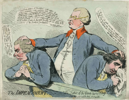 The IMPEACHMENT, - or – The Father of the Gang, turnd Kings Evidence. S.W.Fores, May 1791. JAMES GILLRAY 1756-1815  Andrew Edmunds Prints