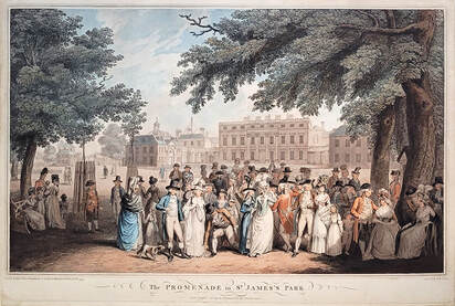 The Promendade in St James Park 1793 FRANCOIS DAVID SOIRON  Andrew Edmunds Prints